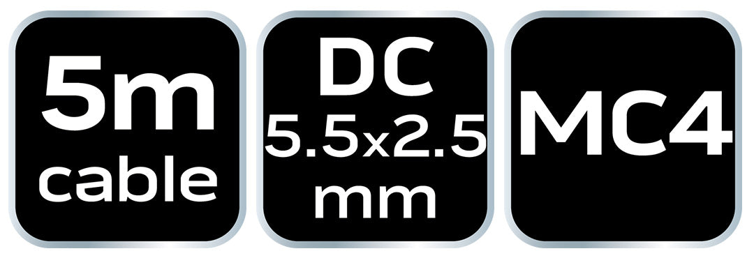 Solárny predlžovací kábel DC 5,5*2,5, dĺžka 5 m od NEO TOOLS nájdeš na naravis.sk
