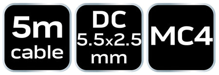 Solárny predlžovací kábel DC 5,5*2,5, dĺžka 5 m od NEO TOOLS nájdeš na naravis.sk
