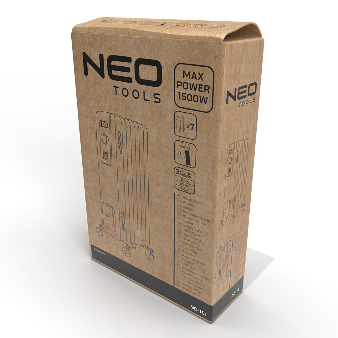Olejový ohrievač 1500W 7 lamiel od NEO TOOLS nájdeš na naravis.sk