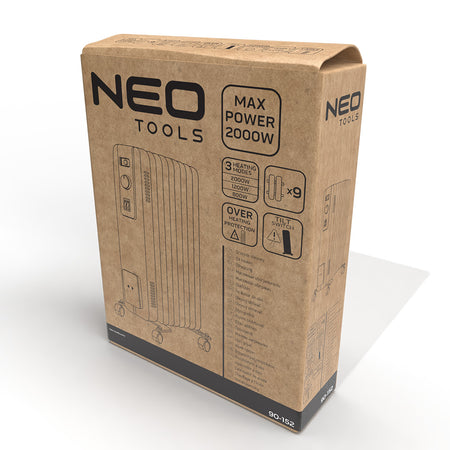 Olejový ohrievač 2000W 9 lamiel od NEO TOOLS nájdeš na naravis.sk