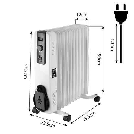 Olejový ohrievač 2500W 11 rebier od NEO TOOLS nájdeš na naravis.sk