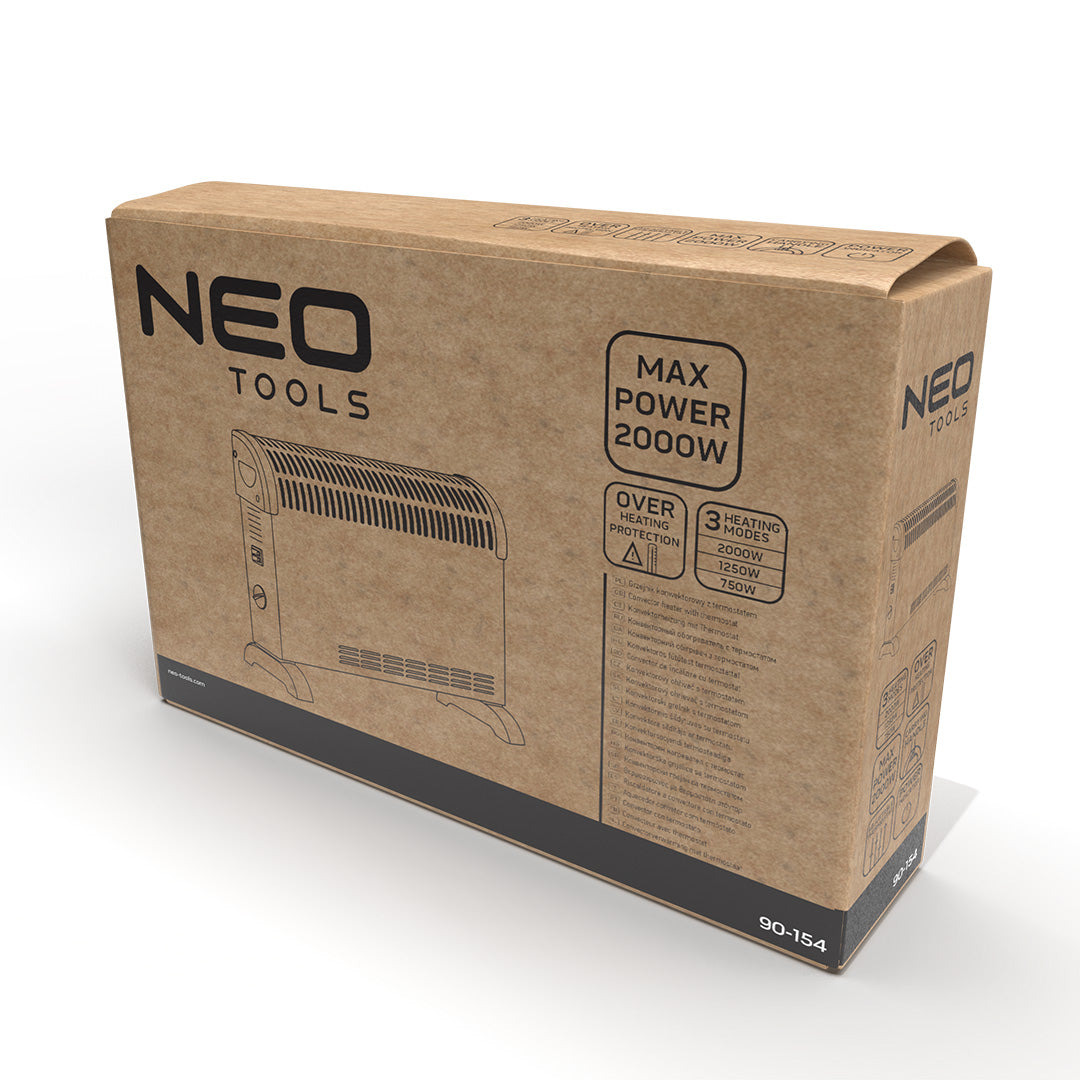Konvektorový ohrievač s termostatom 2000W štandard od NEO TOOLS nájdeš na naravis.sk