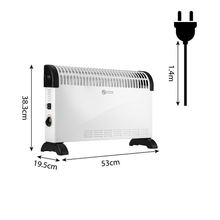 Konvektorový ohrievač s termostatom 2000W štandard od NEO TOOLS nájdeš na naravis.sk