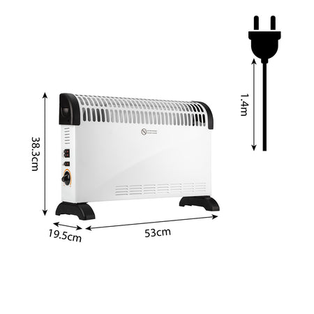 Konvektorový ohrievač s termostatom 2000W turbo od NEO TOOLS nájdeš na naravis.sk