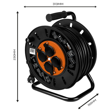 Predlžovací kábel 30 m, 3x1,5 mm2 od NEO TOOLS nájdeš na naravis.sk