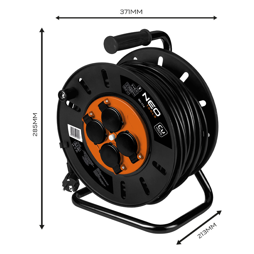 Predlžovací kábel 40 m, 3x2,5 mm2 od NEO TOOLS nájdeš na naravis.sk