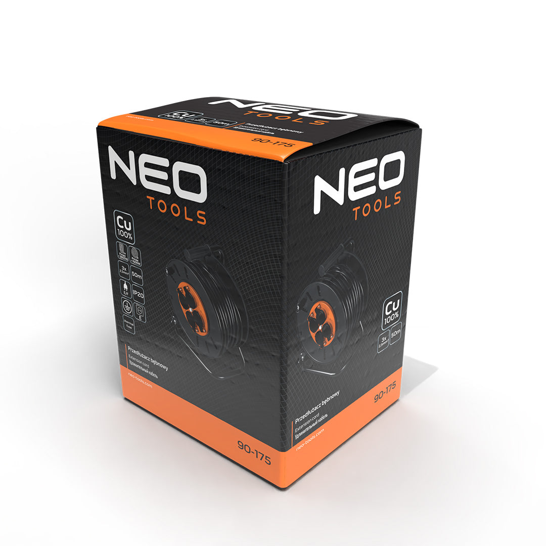 Predlžovací kábel 50 m, 3x2,5 mm2 od NEO TOOLS nájdeš na naravis.sk