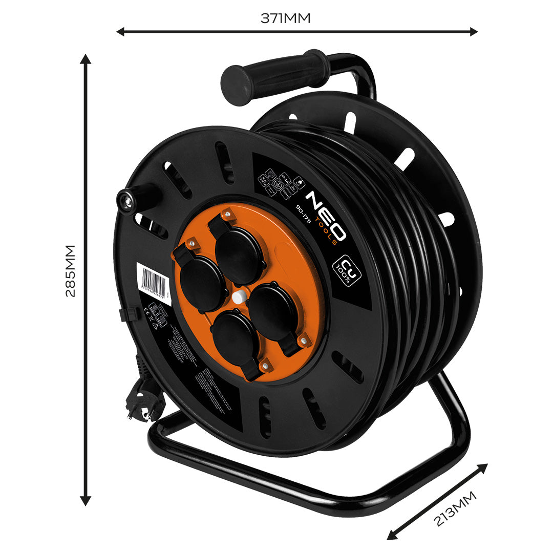 Predlžovací kábel 50 m, 3x2,5 mm2 od NEO TOOLS nájdeš na naravis.sk