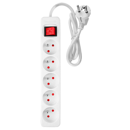 Predlžovací kábel 1,5 m, 3x1,5 mm2, 5G, biely, ON/OFF od NEO TOOLS nájdeš na naravis.sk