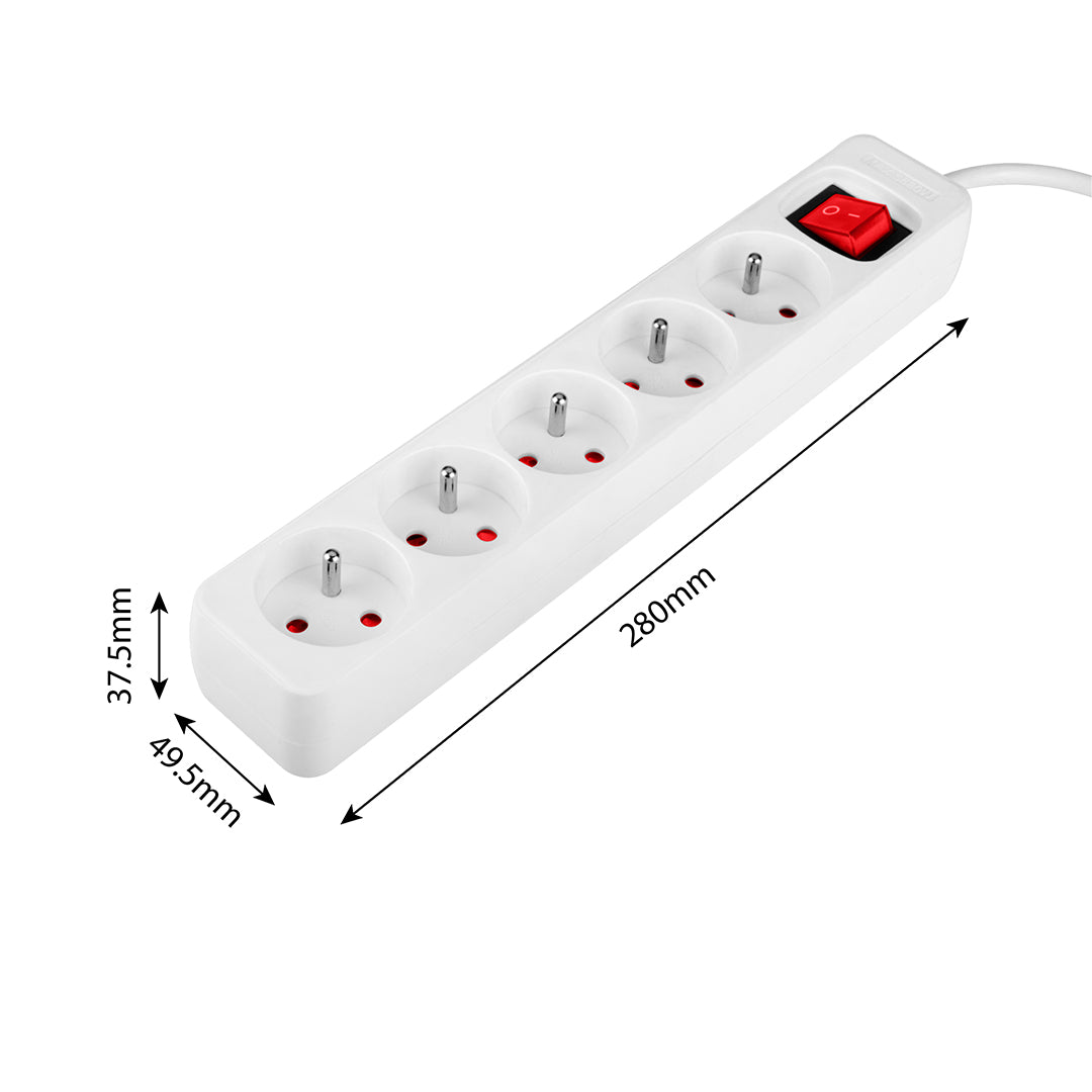 Predlžovací kábel 3m, 3x1,5mm2, 5G, biely, ON/OFF od NEO TOOLS nájdeš na naravis.sk