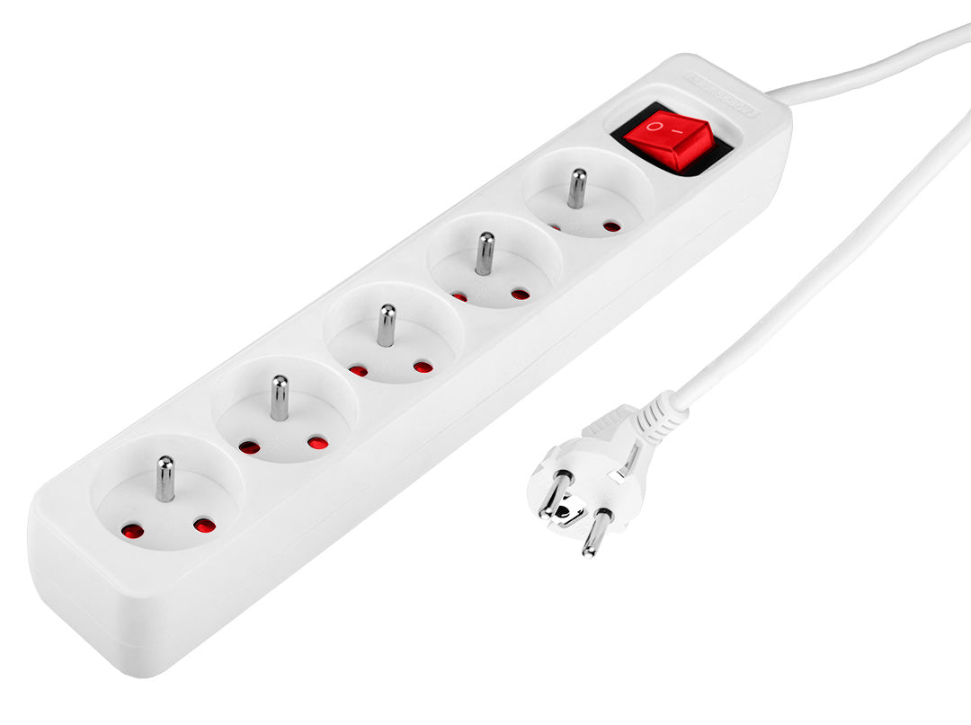 Predlžovací pásik 5m, 3x1,5mm2, 5G, biely, ON/OFF od NEO TOOLS nájdeš na naravis.sk