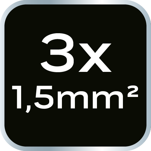 Predlžovací kábel 3 m, 3x1,5 mm2, 3G, čierny, ON/OFF od NEO TOOLS nájdeš na naravis.sk