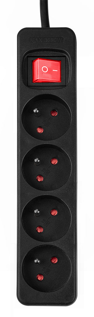 Predlžovací kábel 3 m, 3x1,5 mm2, 4G, čierny, ON/OFF od NEO TOOLS nájdeš na naravis.sk