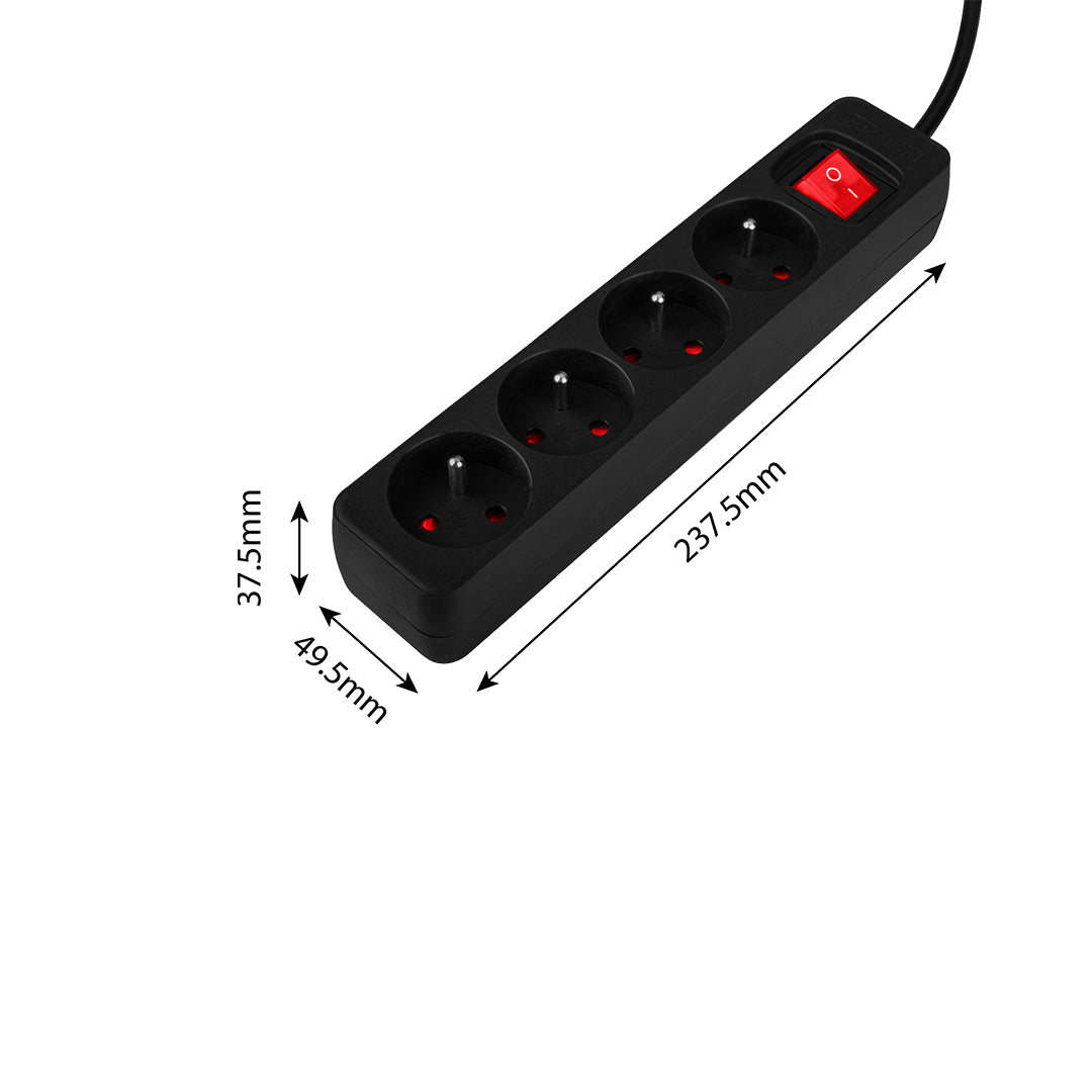 Predlžovací kábel 3 m, 3x1,5 mm2, 4G, čierny, ON/OFF od NEO TOOLS nájdeš na naravis.sk