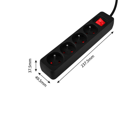 Predlžovací kábel 3 m, 3x1,5 mm2, 4G, čierny, ON/OFF od NEO TOOLS nájdeš na naravis.sk