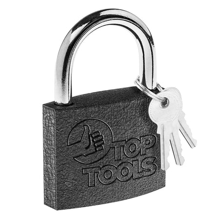 Zámka 50 mm, 3 kľúče od Top Tools nájdeš na naravis.sk