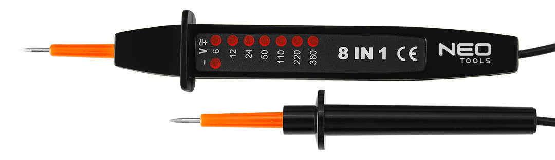 Multifunkčný tester napätia 8 v 1 AC/DC 6-380 V od NEO TOOLS nájdeš na naravis.sk