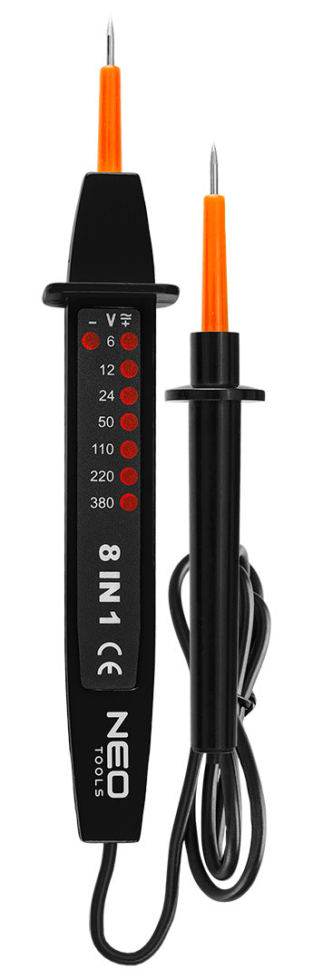 Multifunkčný tester napätia 8 v 1 AC/DC 6-380 V od NEO TOOLS nájdeš na naravis.sk