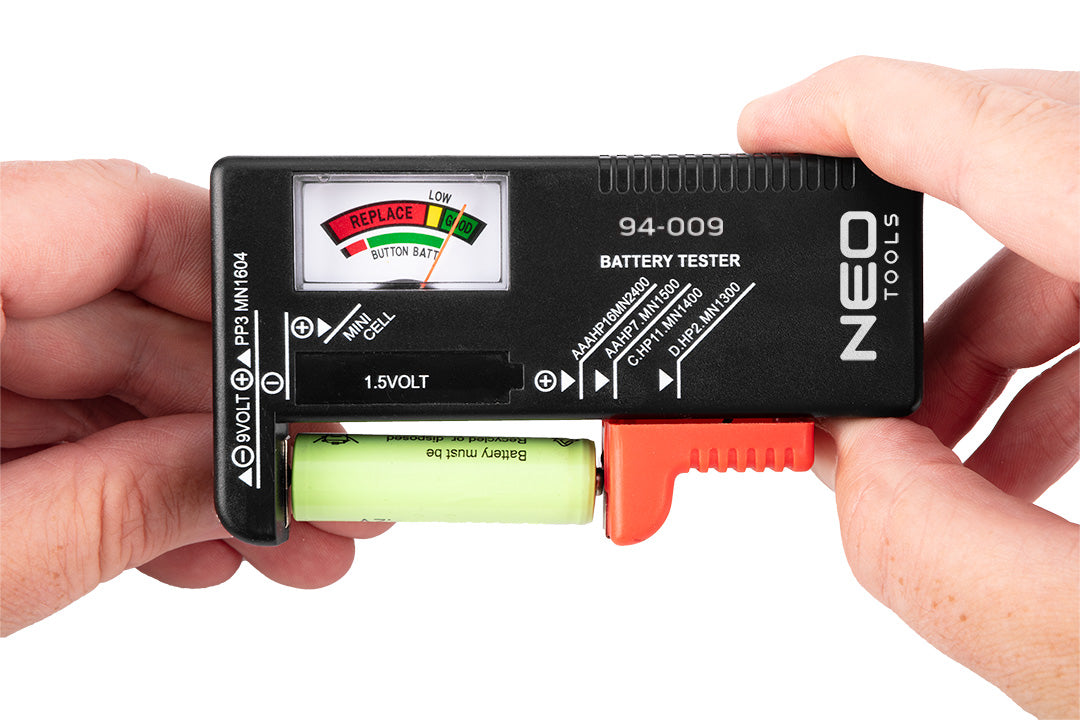 Tester batérií a akumulátorov od NEO TOOLS nájdeš na naravis.sk