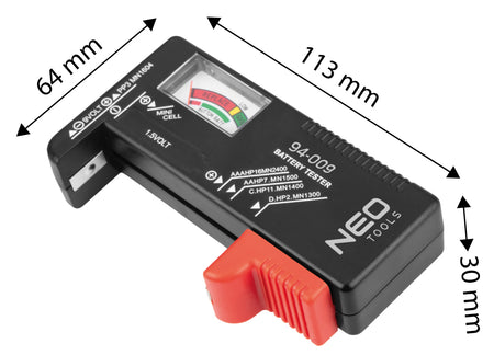 Tester batérií a akumulátorov od NEO TOOLS nájdeš na naravis.sk