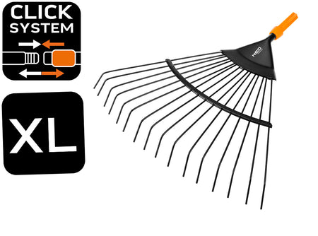 Kovové hrable s ventilátorom. Systém NEO Click od NEO TOOLS nájdeš na naravis.sk