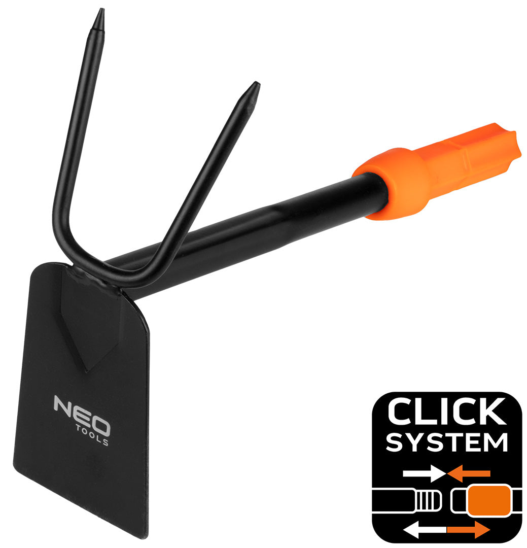 Malá obojstranná motyka. Systém NEO Click od NEO TOOLS nájdeš na naravis.sk