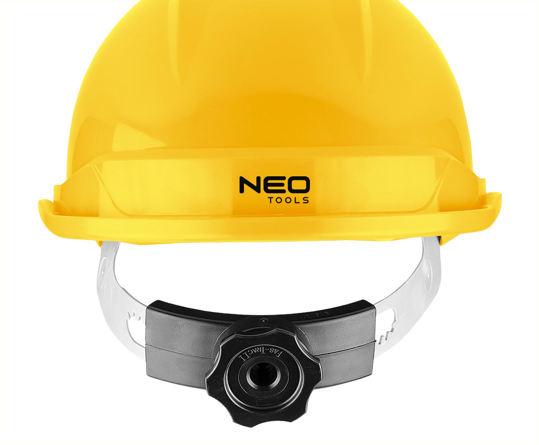 Priemyselná prilba s remienkom pod bradou, žltá od NEO TOOLS nájdeš na naravis.sk