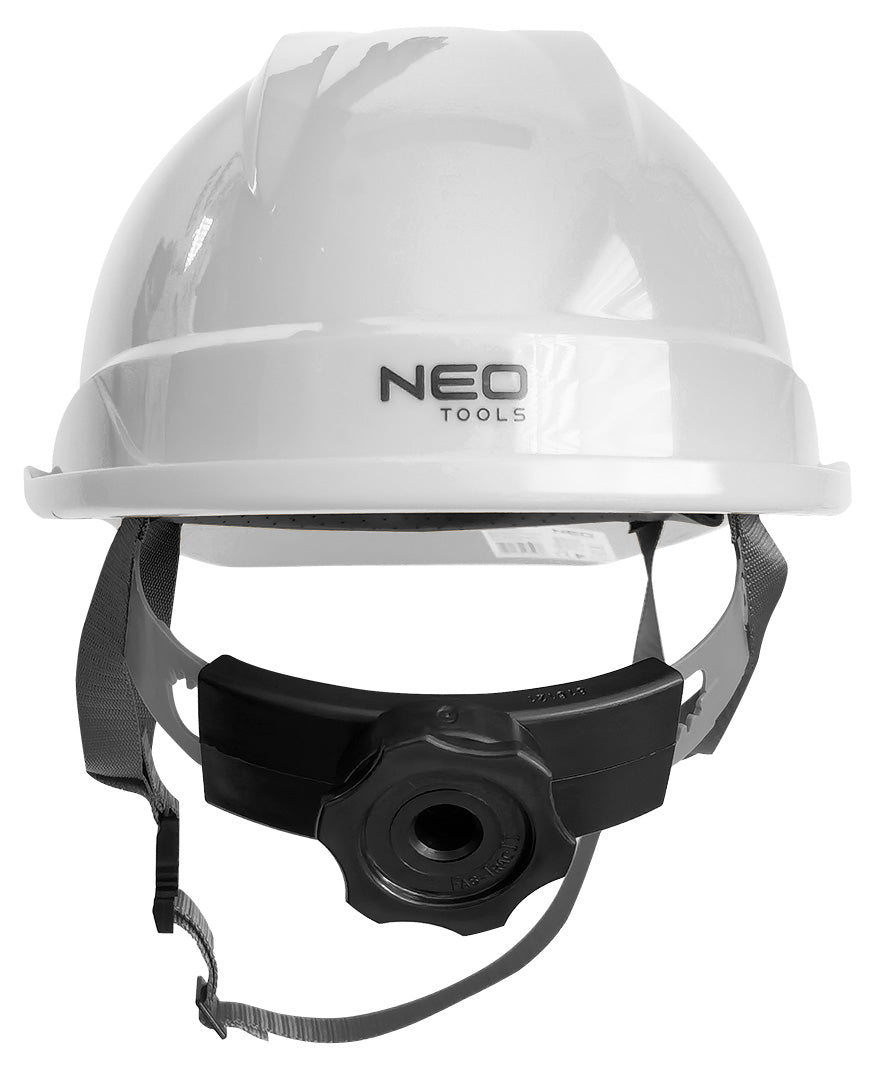 Priemyselná prilba s remienkom pod bradou, biela od NEO TOOLS nájdeš na naravis.sk