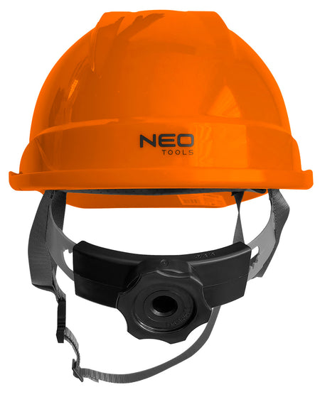 Priemyselná prilba s remienkom pod bradou, oranžová od NEO TOOLS nájdeš na naravis.sk