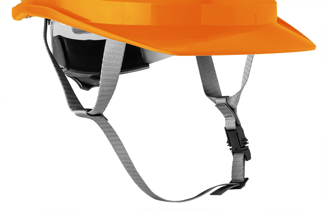 Priemyselná prilba s remienkom pod bradou, oranžová od NEO TOOLS nájdeš na naravis.sk