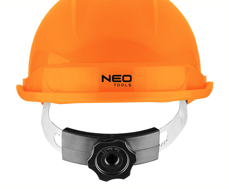 Priemyselná prilba s remienkom pod bradou, oranžová od NEO TOOLS nájdeš na naravis.sk