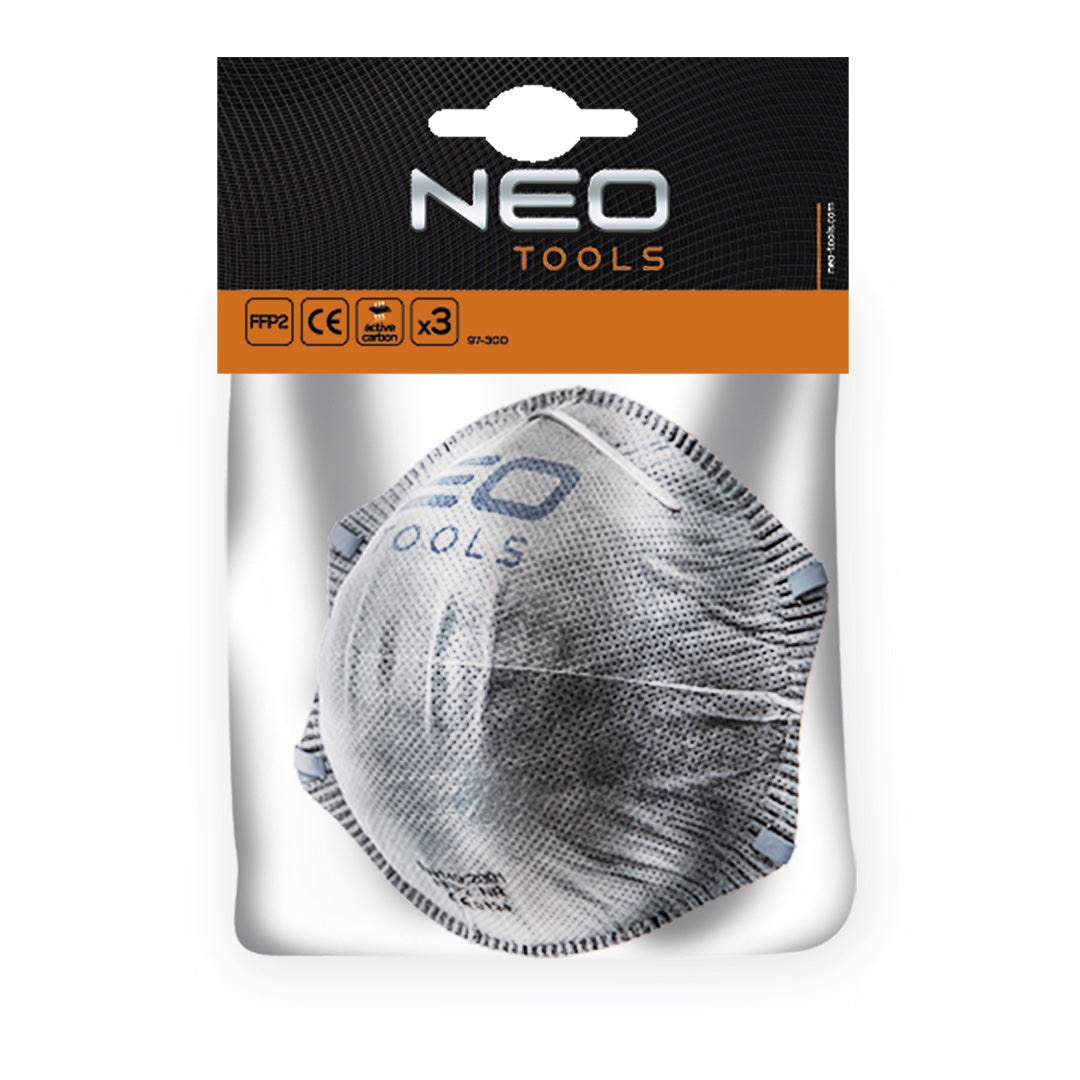 Respirátor proti prachu FTP2 s aktívnym uhlím, 3 ks. od NEO TOOLS nájdeš na naravis.sk