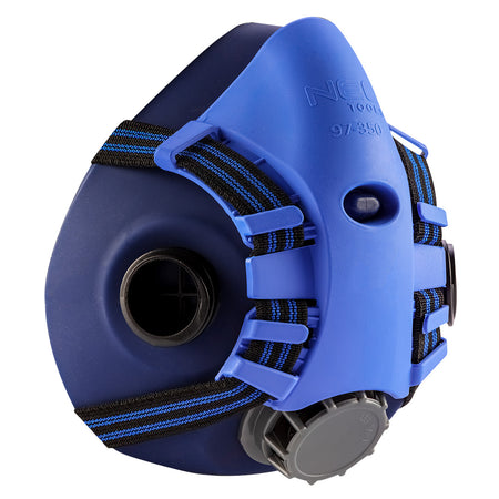 Silikonový dýchací prístroj s miestom na dva absorbery (dodávaný bezn absorberov) od NEO TOOLS nájdeš na naravis.sk