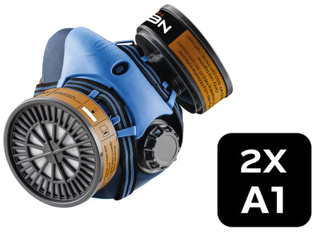 Silikónová polomaska + 2x absorbér A1 R od NEO TOOLS nájdeš na naravis.sk