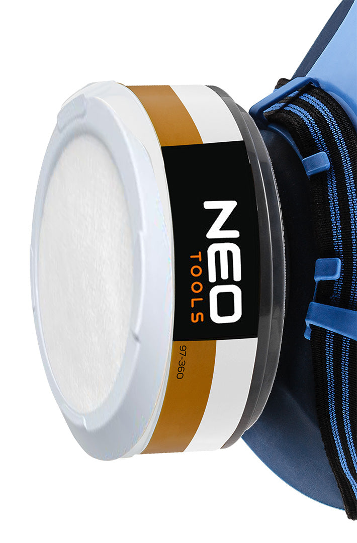 Silikónová polomaska + 2x absorbér A1P2 R od NEO TOOLS nájdeš na naravis.sk