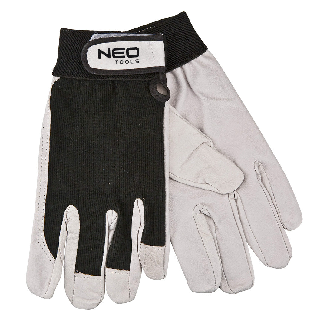 Pracovné rukavice, bravčovina kože, so zapínaním na suchý zips, 8 " od NEO TOOLS nájdeš na naravis.sk