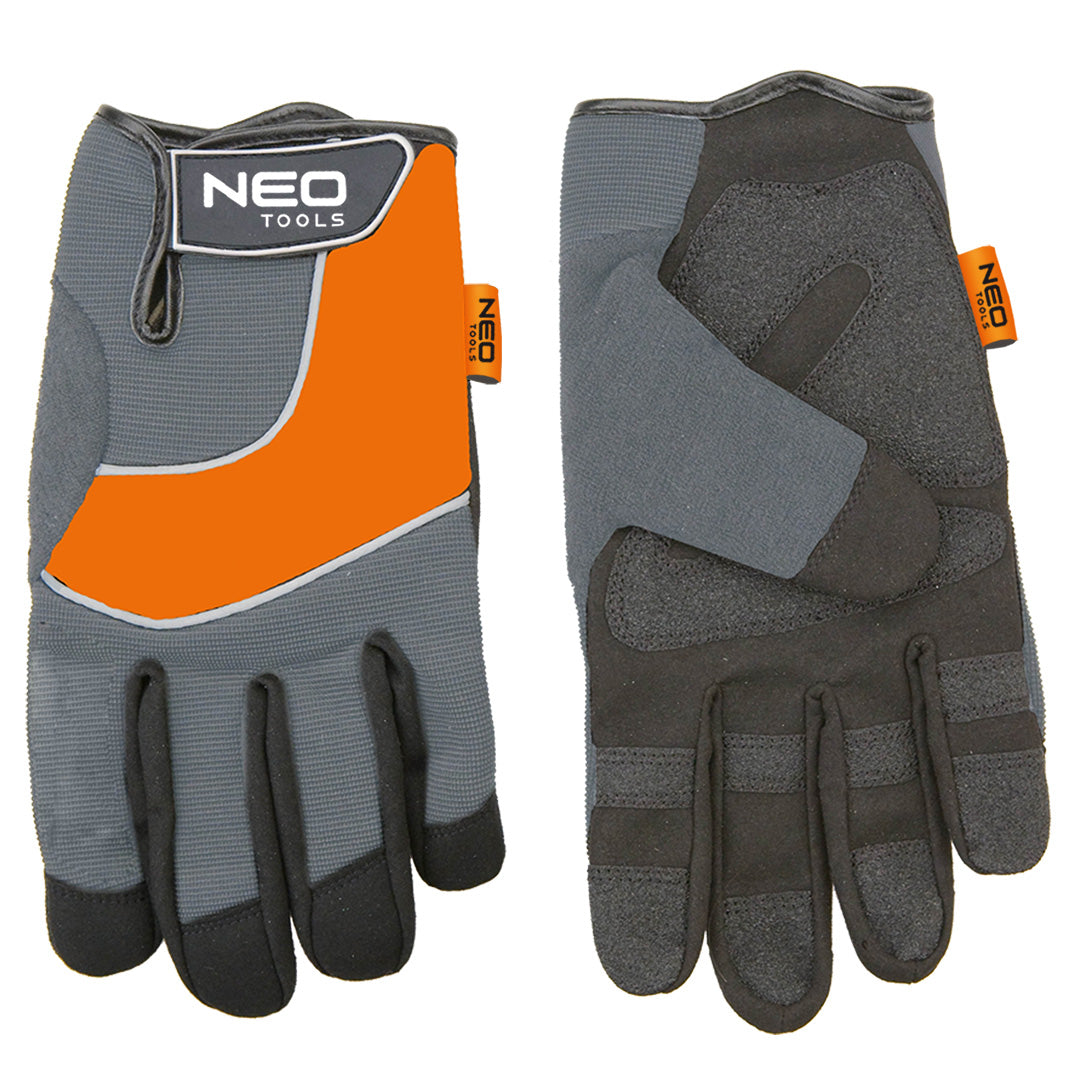 Rukavice dielenské, syntetická koža, vložky PVC, 10" od NEO TOOLS nájdeš na naravis.sk