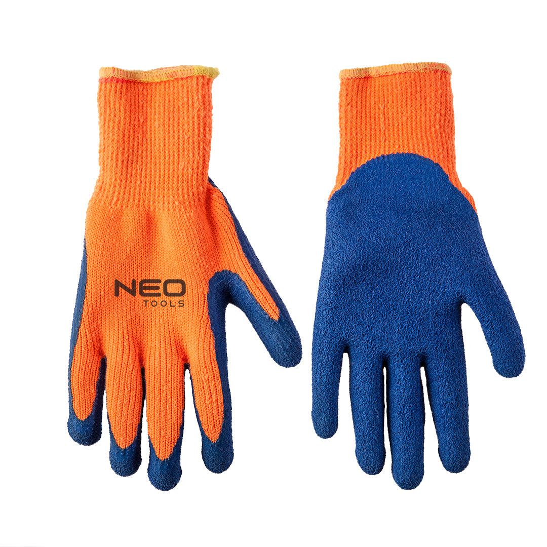 Pracovné rukavice, zateplené, akrylové potiahnuté zdrsneným latexom, 10" od NEO TOOLS nájdeš na naravis.sk