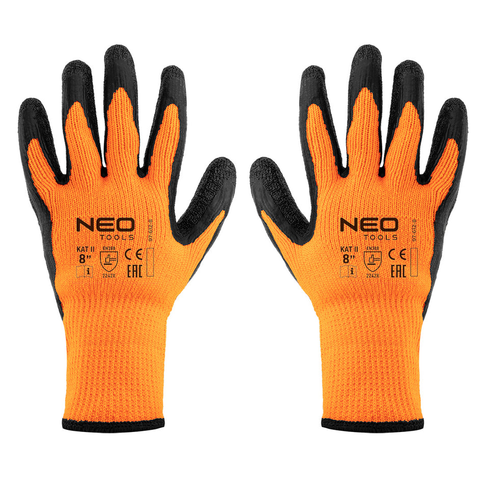 Izolované pracovné rukavice, polyester potiahnutý latexom, 2242X, veľkosť 8 od NEO TOOLS nájdeš na naravis.sk