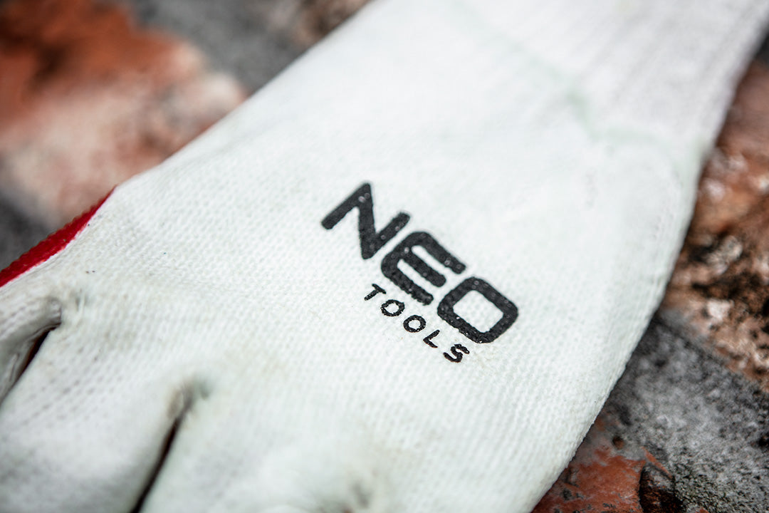Rukavice , 65 % bavlna + 35 % polyester potiahnutý gumou , veľkosť 10 od NEO TOOLS nájdeš na naravis.sk