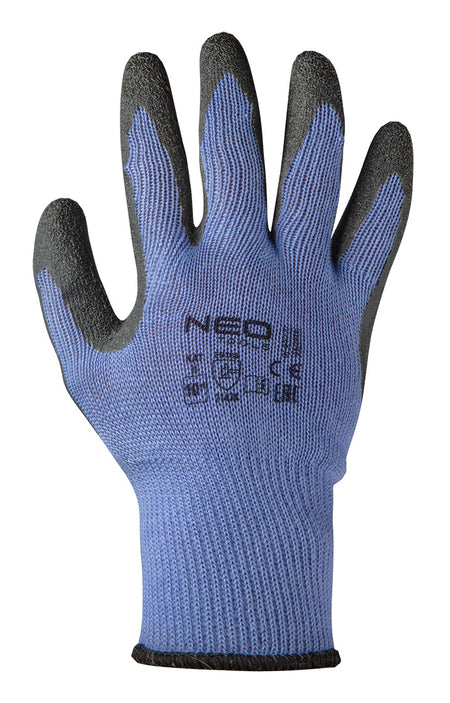 Pracovné rukavice, bavlnené s polyesterovou latexovou vrstvou, 2143X, veľkosť 8 od NEO TOOLS nájdeš na naravis.sk