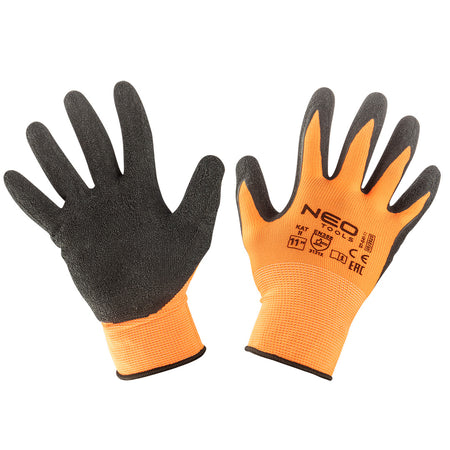 Pracovné rukavice, polyester potiahnutý latexom (krincle),3131X, veľkosť 11 od NEO TOOLS nájdeš na naravis.sk