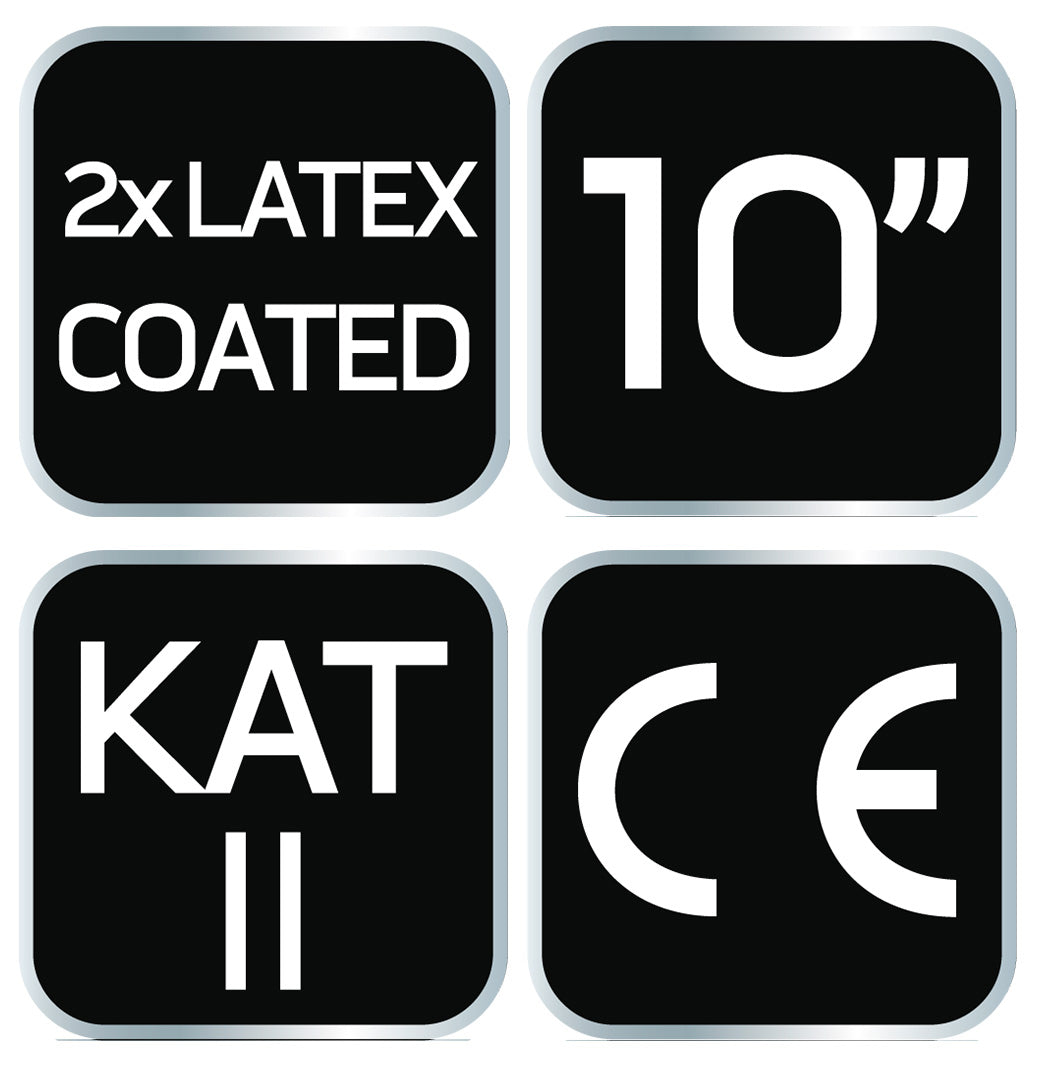Pracovné rukavice, polyester potiahnutý latexom (2 vrstvy), 3141X, veľkosť 10 od NEO TOOLS nájdeš na naravis.sk