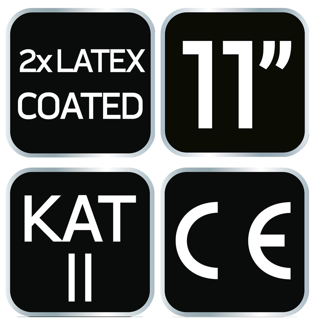 Pracovné rukavice, polyester potiahnutý latexom (2 vrstvy), 3141X, veľkosť 11 od NEO TOOLS nájdeš na naravis.sk