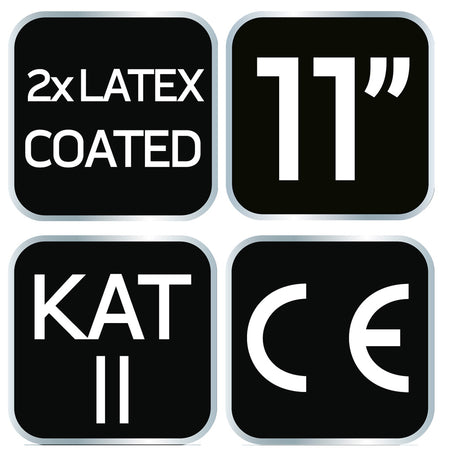 Pracovné rukavice, polyester potiahnutý latexom (2 vrstvy), 3141X, veľkosť 11 od NEO TOOLS nájdeš na naravis.sk