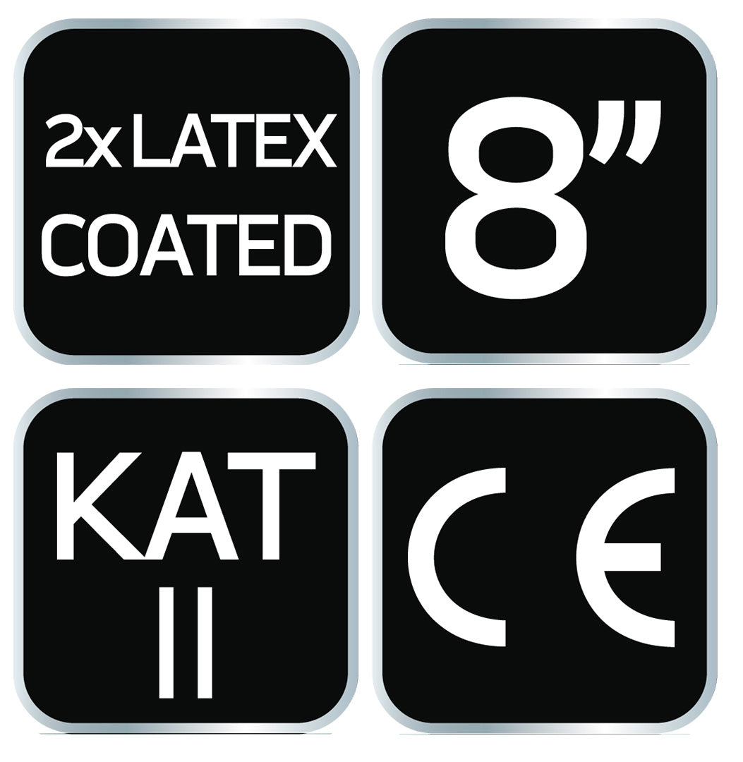 Pracovné rukavice, polyester potiahnutý latexom (2 vrstvy), 3141X, veľkosť 8 od NEO TOOLS nájdeš na naravis.sk