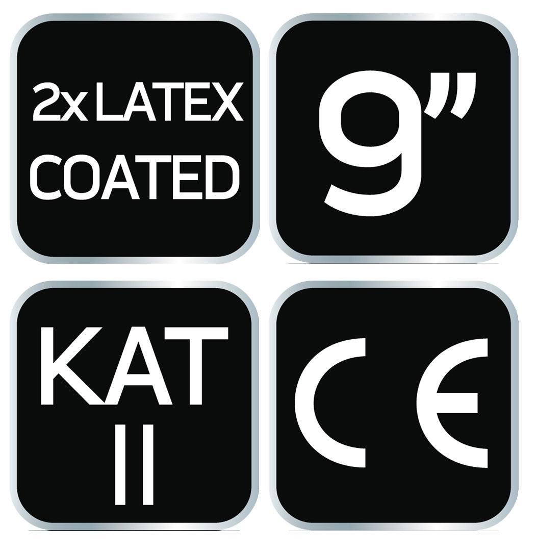 Pracovné rukavice, polyester potiahnutý latexom (2 vrstvy), 3141X, veľkosť 9 od NEO TOOLS nájdeš na naravis.sk