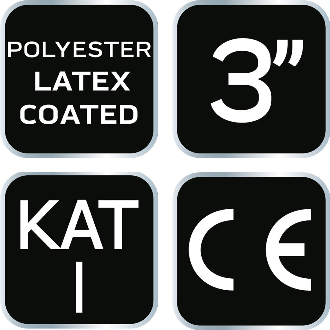Detské pracovné rukavice, polyester s latexovým povlakom (krincle), veľkosť 3 od NEO TOOLS nájdeš na naravis.sk