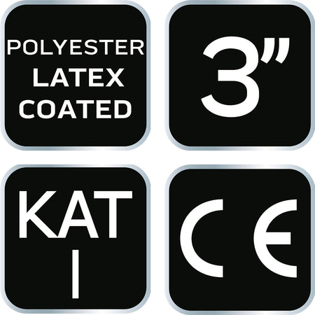 Detské pracovné rukavice, polyester s latexovým povlakom (krincle), veľkosť 3 od NEO TOOLS nájdeš na naravis.sk