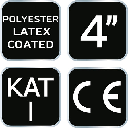 Detské pracovné rukavice, polyester s latexovým povlakom (krincle), veľkosť 4 od NEO TOOLS nájdeš na naravis.sk
